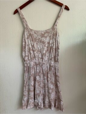 Floral Lace-Print Romper